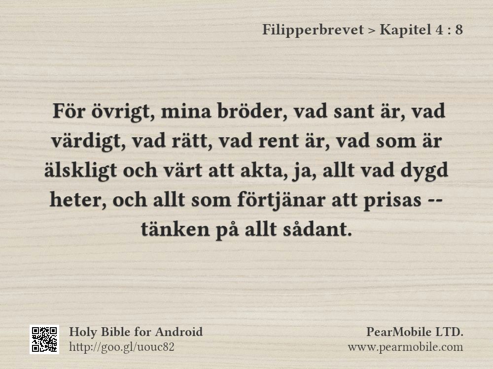 Filipperbrevet, Kapitel 4:8